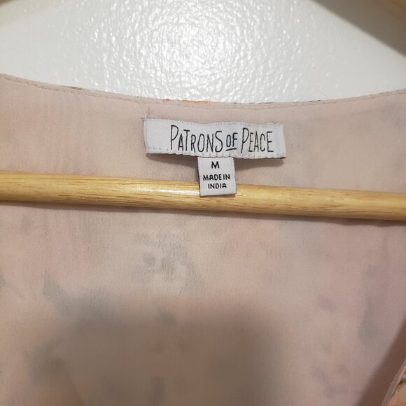 Patrons of Peace Floral Maxi Dress – Fall Colors, Size M - Picture 3 of 3